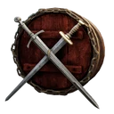 Symbol für Gegenstand "Kreuz aus Arena-Schwertern"