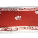 Icono del item "Alfombra geométrica rojo rubí"