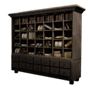 Icono del item "Mueble de madera rústico para pergaminos"