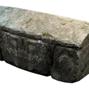 Symbol für Gegenstand "Moosbedeckte Aufbewahrungstruhe aus Stein"