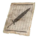 Icône de l'objet "Plan d'épée longue guerrière"