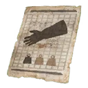 Icon for item "Pattern: Bowed Gloves"