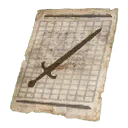 Icon for item "Pattern: Dryad's Sword"
