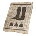 Icon for item "Pattern: Primeval Husk Boots"