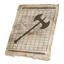 Icon for item "Pattern: Soaked Great Axe"