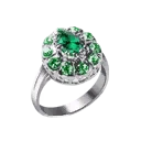 Symbol für Gegenstand "Gehärtet Brillanter Smaragd-Ring"