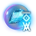 Icon for item "Runeglass of Empowered Aquamarine"