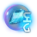 Icono del item "Cristal rúnico de aguamarina de drenaje"