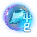Icono del item "Cristal rúnico de aguamarina congelada"