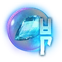 Icono del item "Cristal rúnico de aguamarina certera"