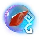 Icono del item "Cristal rúnico de cornalina de extracción"