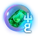 Icono del item "Cristal rúnico de esmeralda congelada"