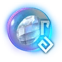 Ikona dla przedmiotu "Szkło runiczne elektryzującego kamienia księżycowego"