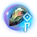 Symbol für Gegenstand "Runenglas des entzündeten Opals"