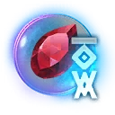 Icono del item "Cristal rúnico de rubí fortalecido"