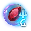 Icono del item "Cristal rúnico de rubí energizante"