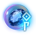 Icon for item "Runeglass of Ignited Sapphire"
