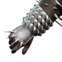 Symbol für Gegenstand "Schwermetaller-Handgelenkschoner mit Nieten"