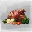Icon for item "Codillo de cerdo confitado con arándanos azules y con verduras al vapor"