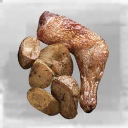 Icon for item "Hühnchen mit gerösteten Kartoffeln"