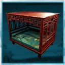 Icon for item "Rosewood Carved Canopy Bed"