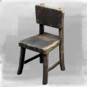 Icon for item "Chaise en bois bancale"