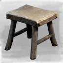 Icon for item "Sgabello di legno traballante"