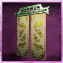 Icon for item "White Gold Brocade Drapes"