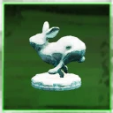 Icon for item "Sculpture de lapin enneigée"
