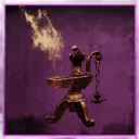 Icon for item "Lampada a olio bassa in rame brunito"