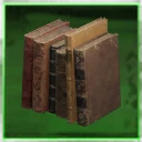 Icon for item "Alguns Livros Antigos Enfileirados"