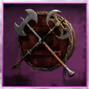 Icon for item "Crossed Arena Great Axes"