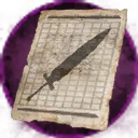 Icon for item "Plan d'épée longue guerrière"