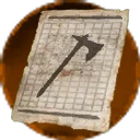 Icon for item "Pattern: Dryad's Hatchet"