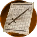 Icon for item "Patrón: Espada de profanador"
