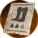 Icon for item "Pattern: Primal Husk Boots"