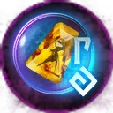 Icon for item "Cristal rúnico de ámbar electrificado"