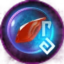 Icon for item "Runeglass of Electrified Carnelian"
