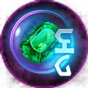 Icon for item "Cristal rúnico de esmeralda de drenaje"