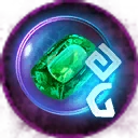 Icon for item "Cristal rúnico de esmeralda de extracción"