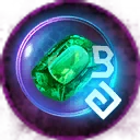 Icon for item "Cristal rúnico de esmeralda abisal"