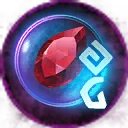 Icon for item "Cristal rúnico de rubí de extracción"