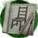 Icon for item "Bauplan: Samtener blutiger Sessel"