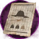 Icon for item "Fragmento de sombrero de cuero intemporal"