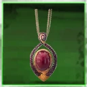 Icon for item "Padded Pristine Jasper Amulet of the Soldier"