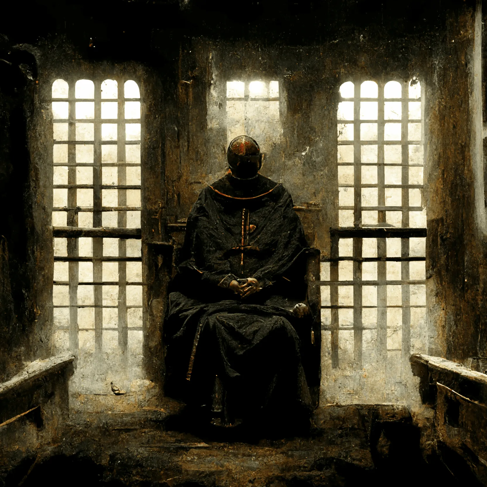 The prisoner in front of eyes of Isabella - heretical prisoner - Lore of the game New World on New World Guide